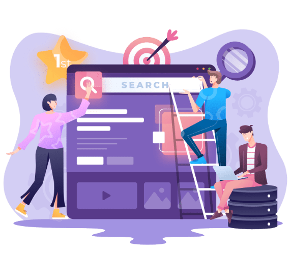 Image of Affordable SEO Agency logo with team strategizing on SEO. Text: "Affordable SEO Solutions in India – Boost Your Online Presence Today.